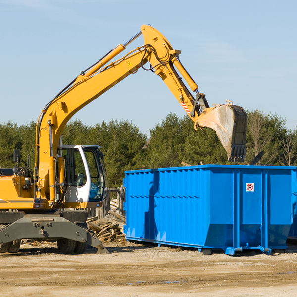 can i request a rental extension for a residential dumpster in Duchouquet OH